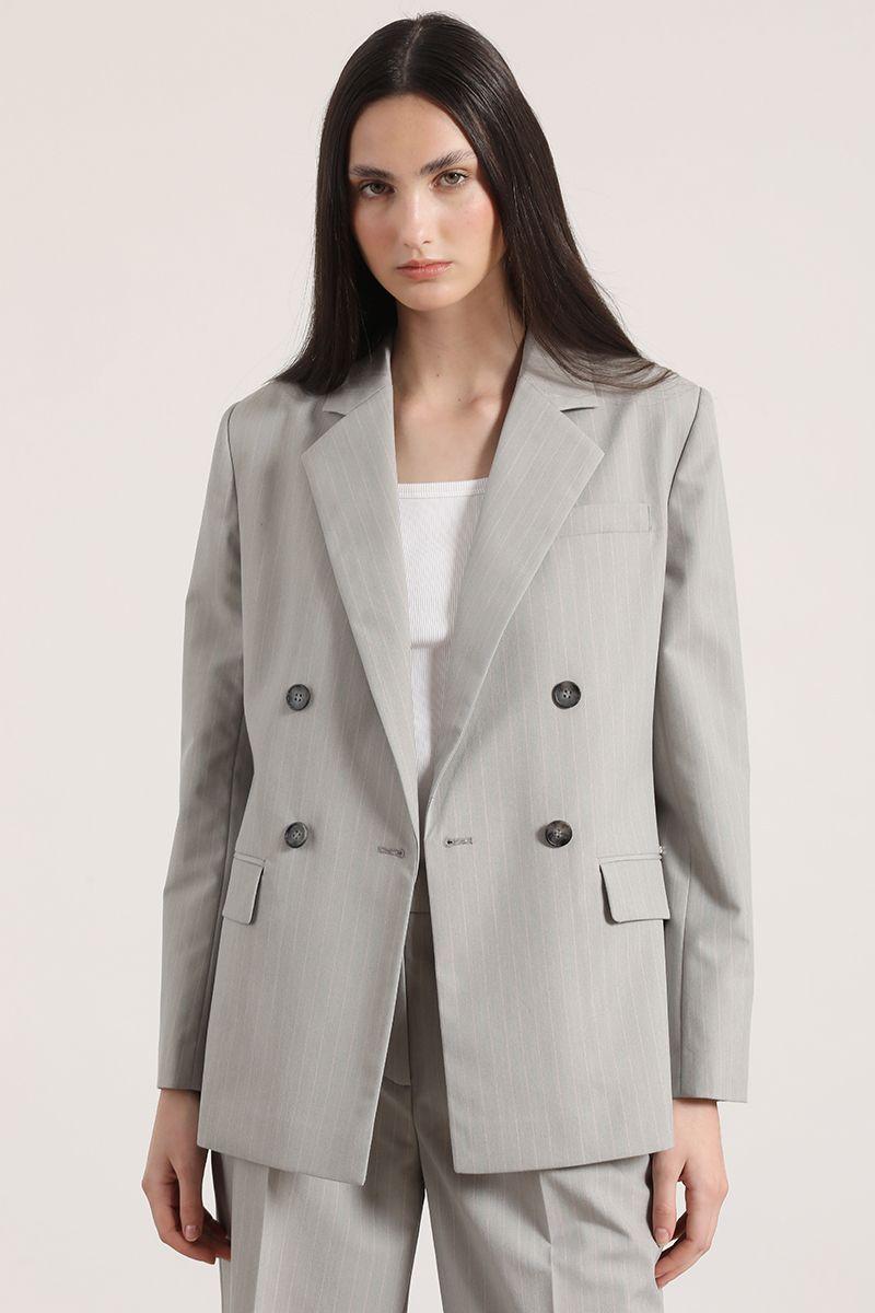 Blazer entallado cruce Liola mujer rosa-2