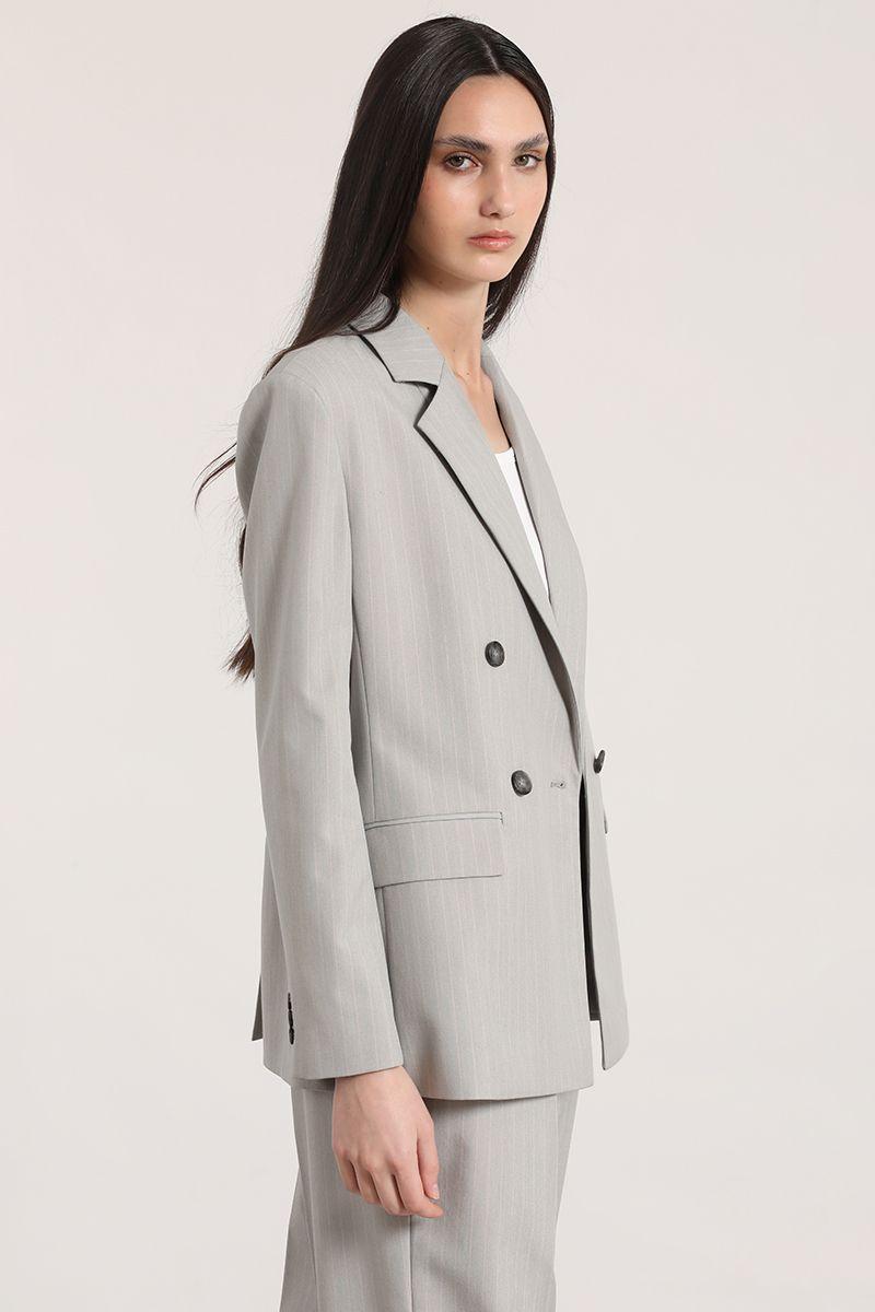 Blazer entallado cruce Liola mujer rosa-5