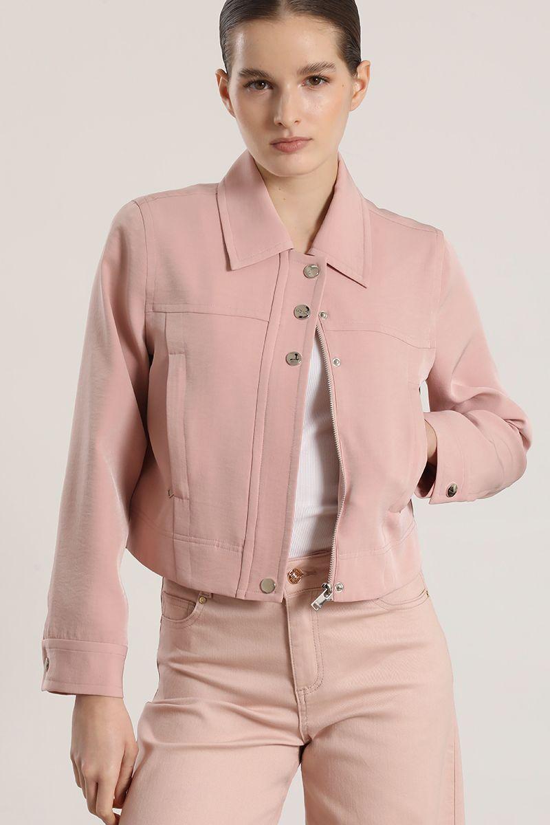 Chaqueta corta Liola mujer rosa-0