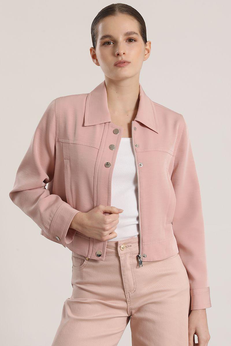 Chaqueta corta Liola mujer rosa-2