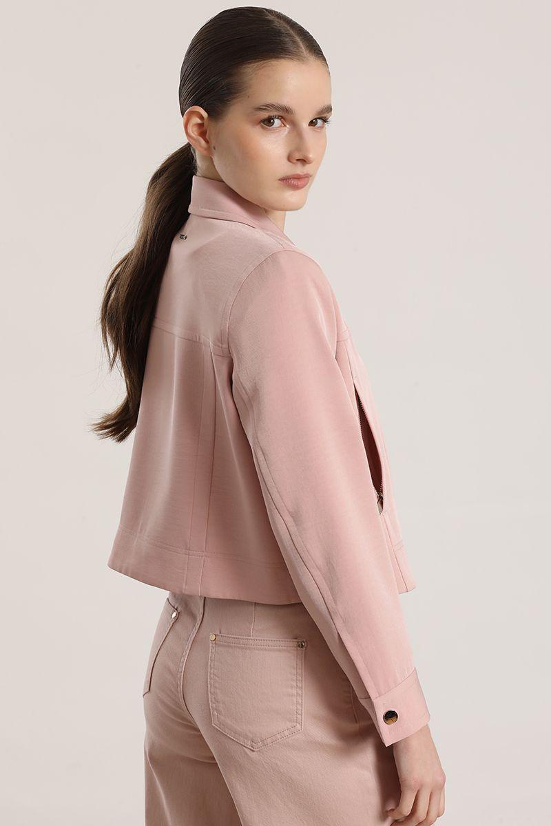 Chaqueta corta Liola mujer rosa-5