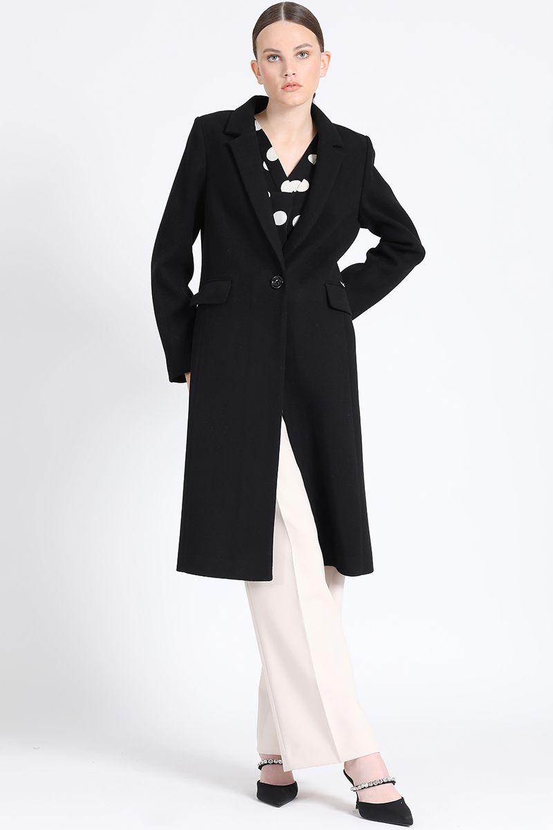 Abrigo Largo Muflon Negro Liola-0