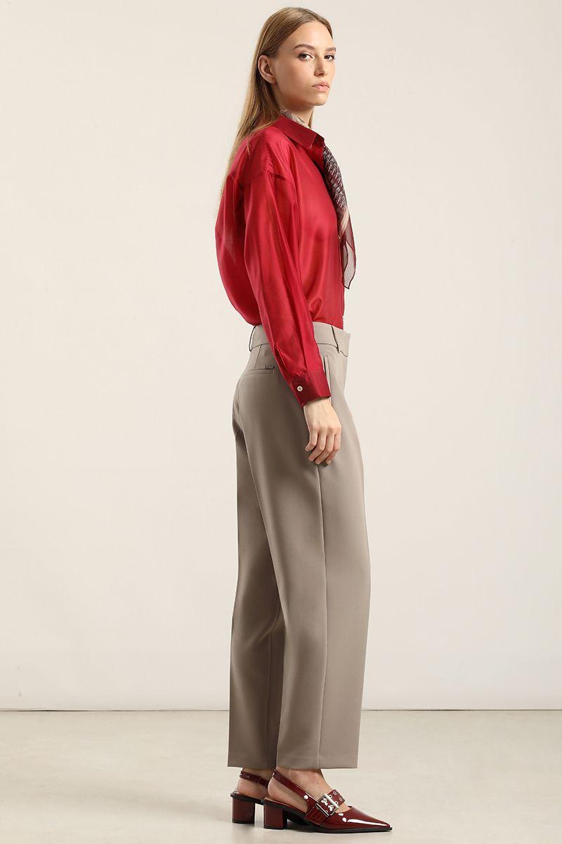 Pantalón sastre, tiro alto, topo Liola-2