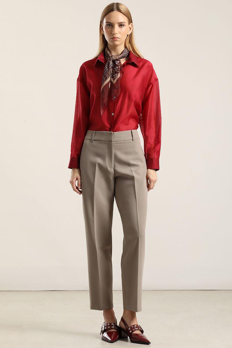 Pantalón sastre, tiro alto, topo Liola-6