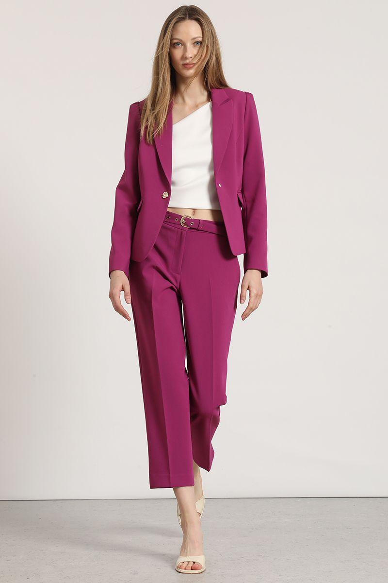 Blazer entallado Liola mujer ciruela-1