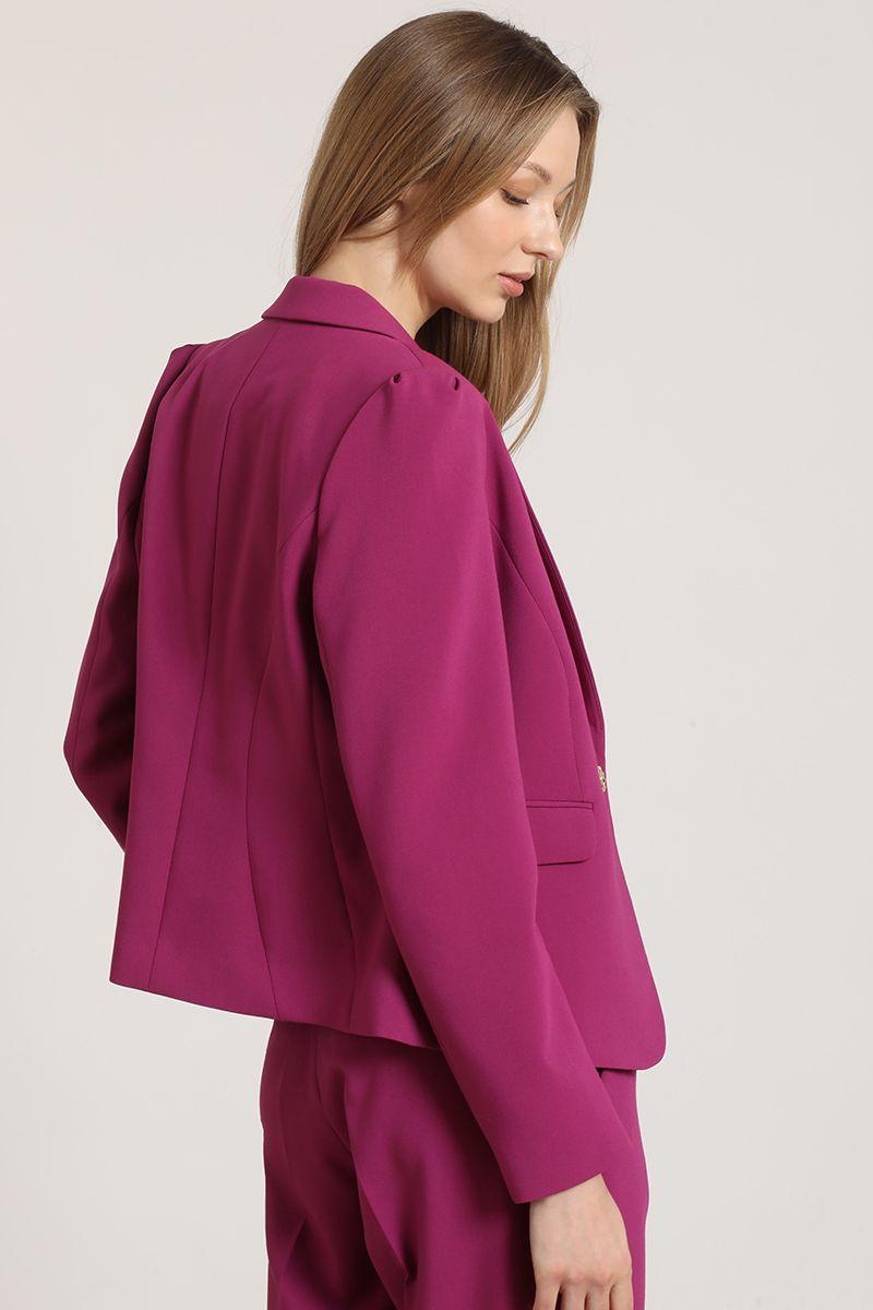 Blazer entallado Liola mujer ciruela-4