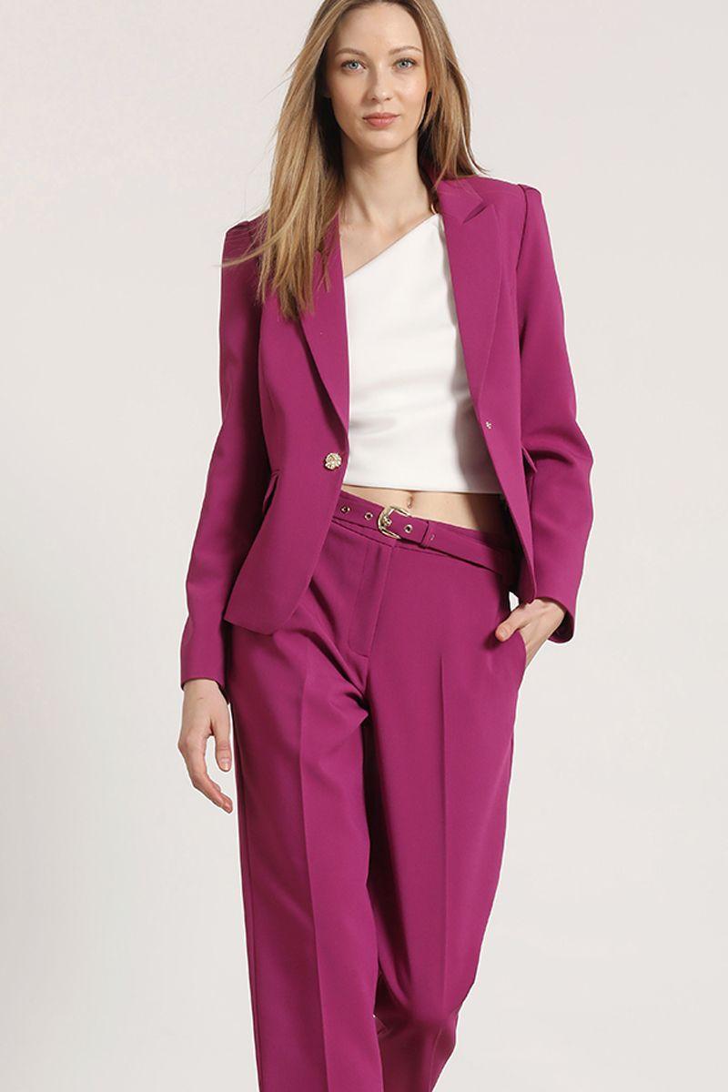 Blazer entallado Liola mujer ciruela-5