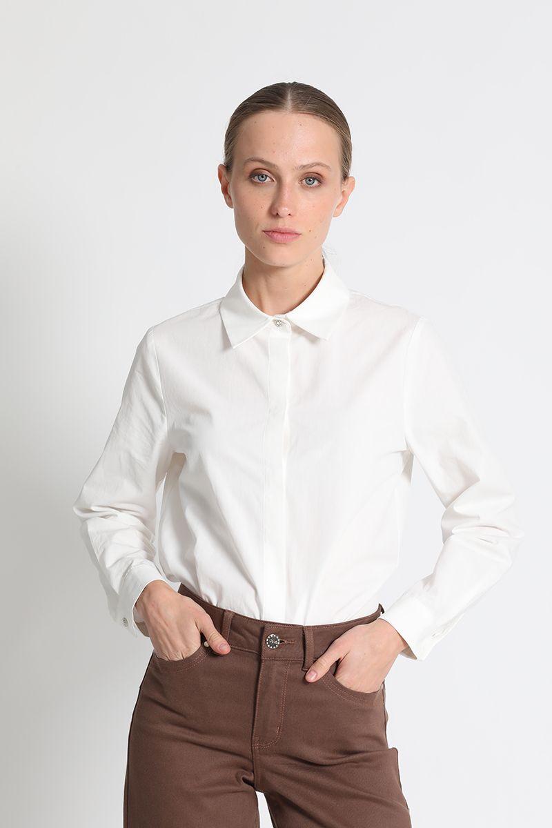 Blusa Camisera Algodón Crudo Liola-1