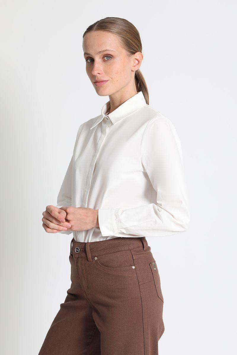 Blusa Camisera Algodón Crudo Liola-2
