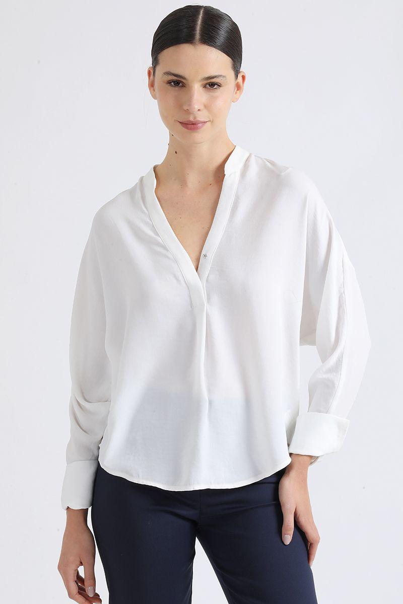 Blusa Amplia, Crudo Liola-0