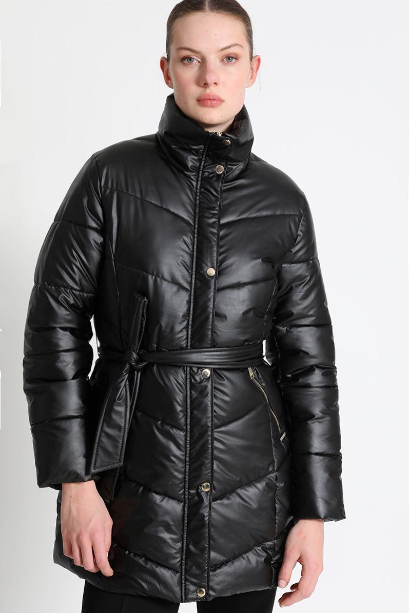 Parka Entallada Negra Liola-1