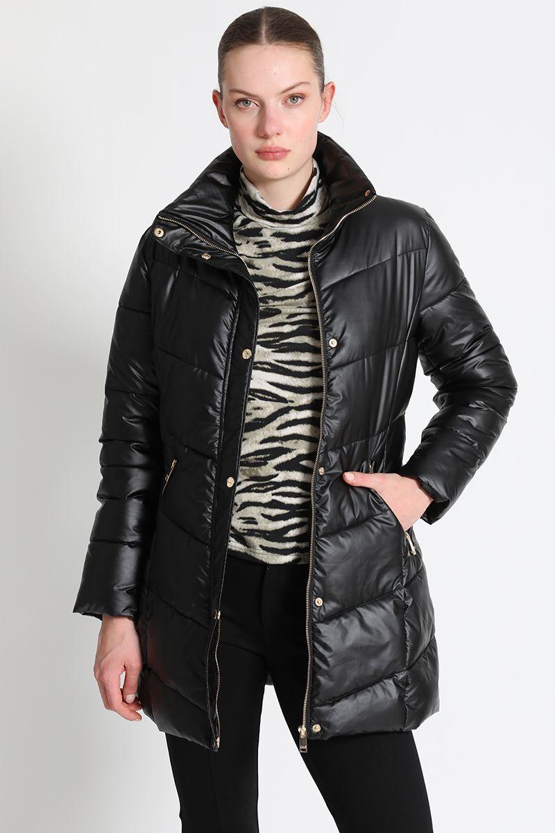Parka Entallada Negra Liola-2