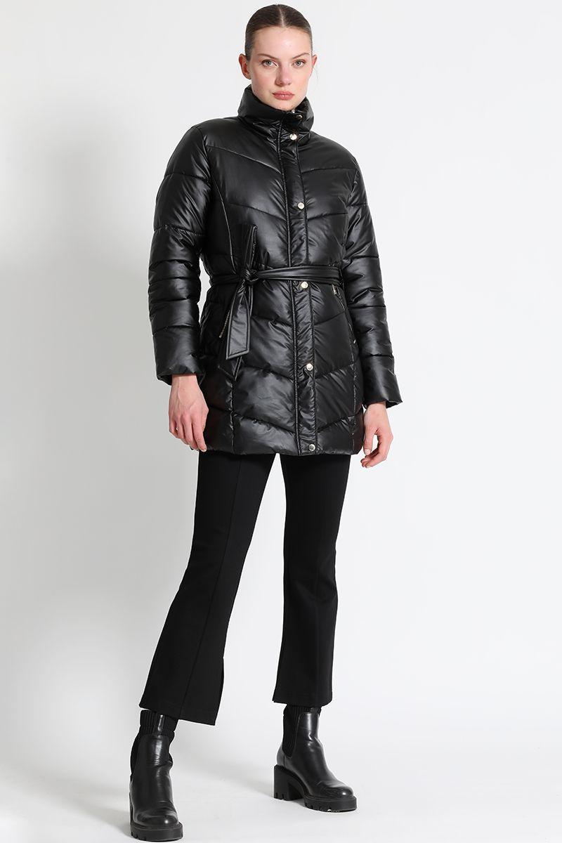 Parka Entallada Negra Liola-3