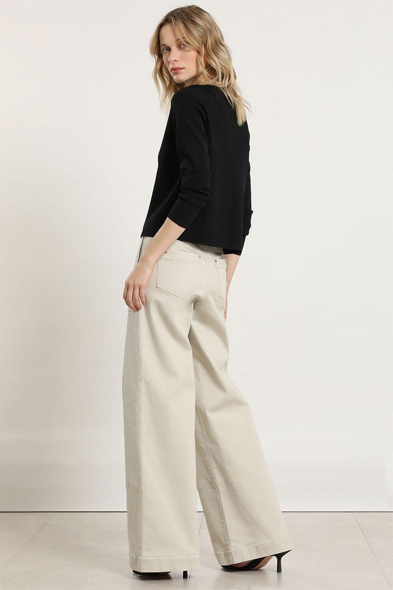 Jeans color palazzo, cargo, masilla Liola-5