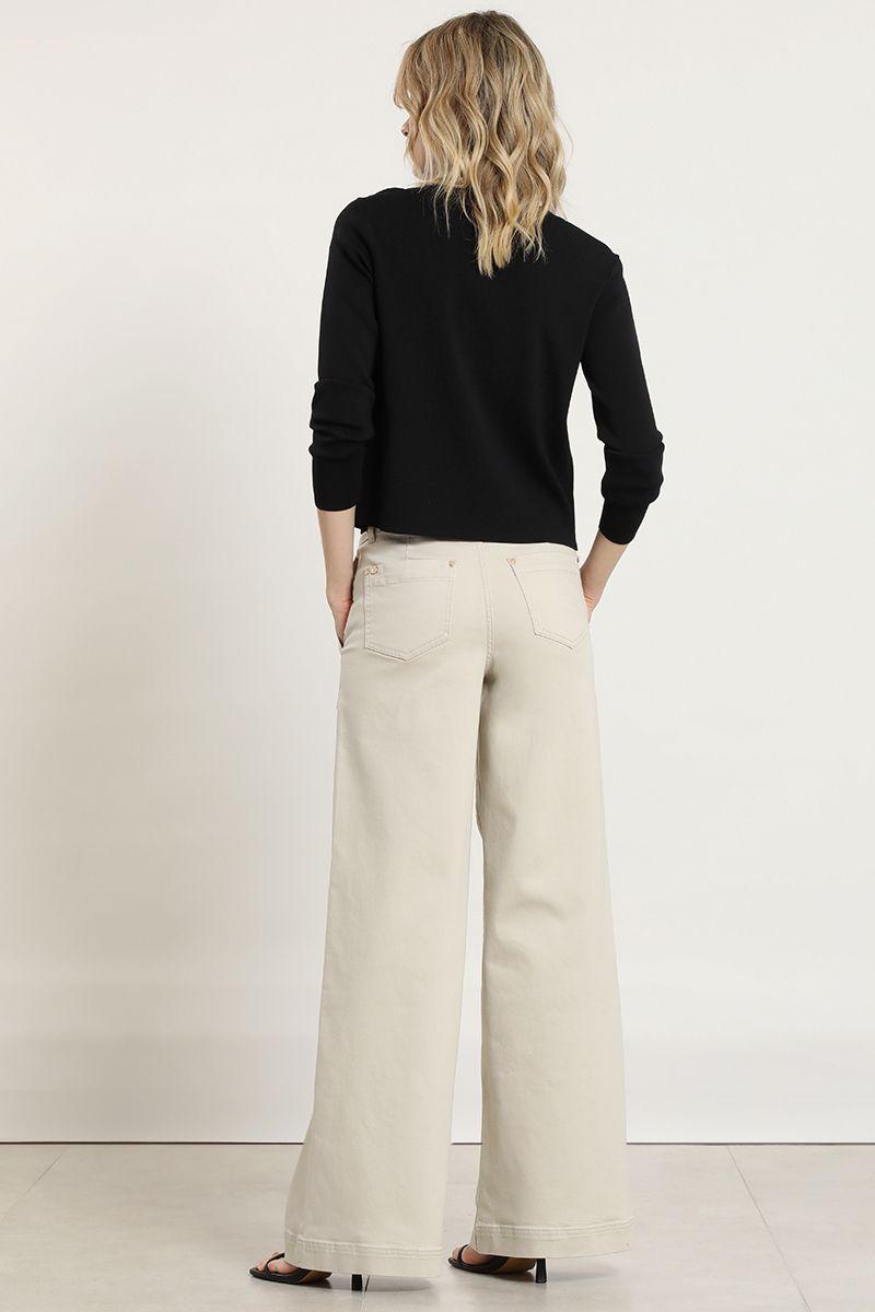 Jeans color palazzo, cargo, masilla Liola-6