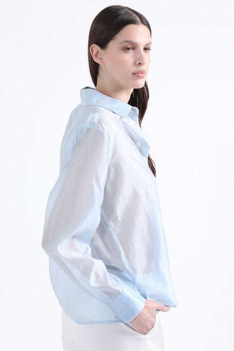 Blusa Gasa Lisa Fantasia, Celeste Liola-2