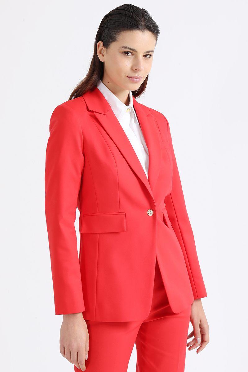Blazer Entallado, Rojo Liola-2