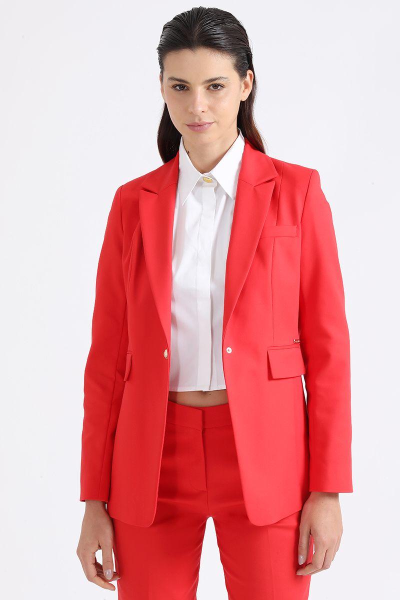 Blazer Entallado, Rojo Liola-4