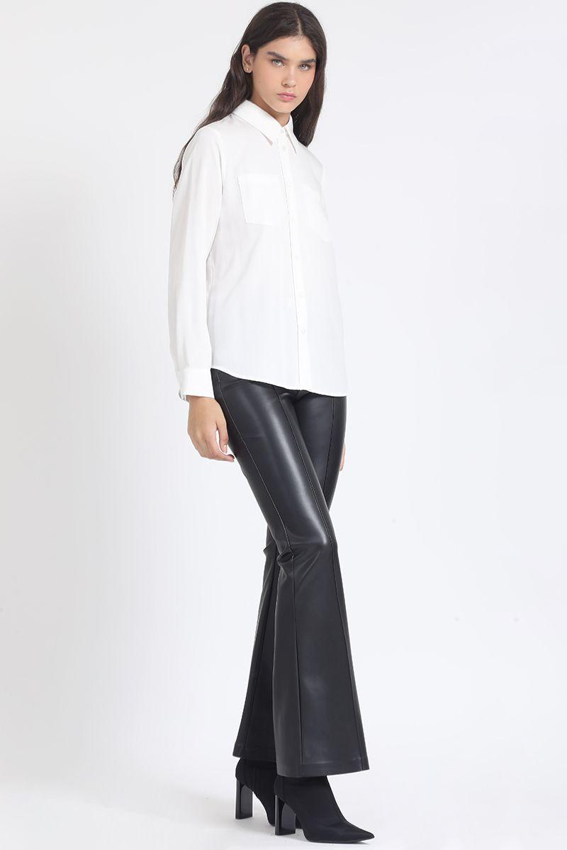 Blusa Larga Basica, Crudo Liola-1