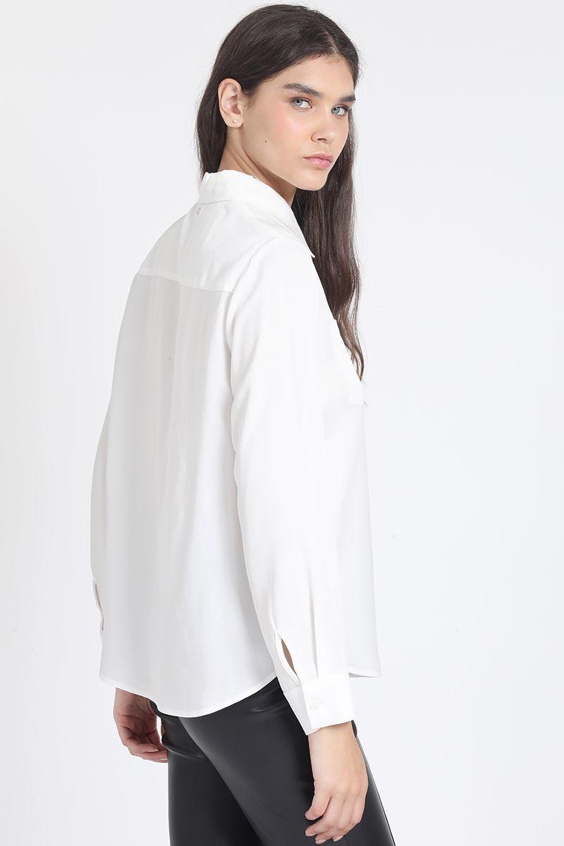 Blusa Larga Basica, Crudo Liola-3