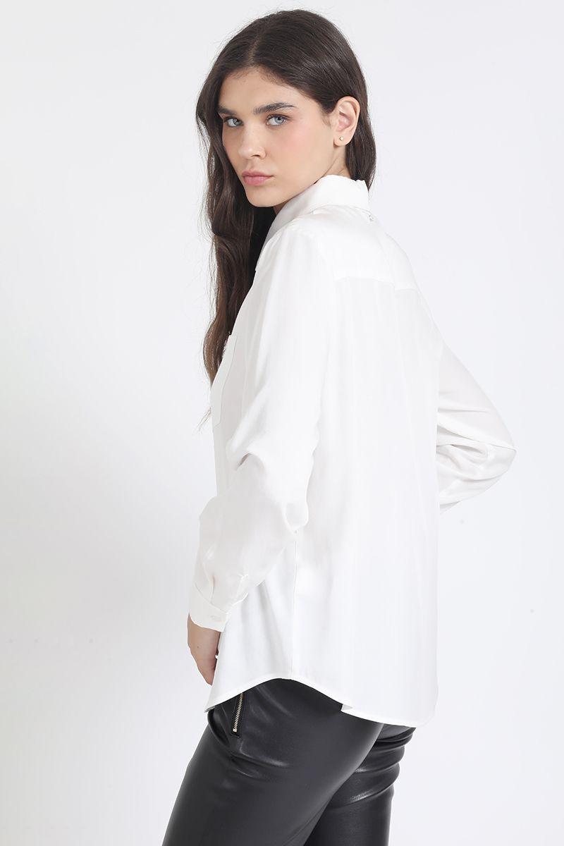 Blusa Larga Basica, Crudo Liola-5