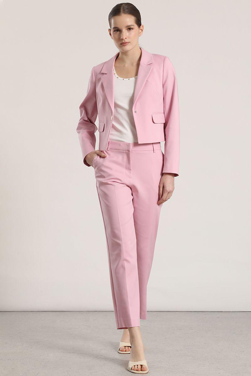 Pantalón sastre liola mujer rosa-0