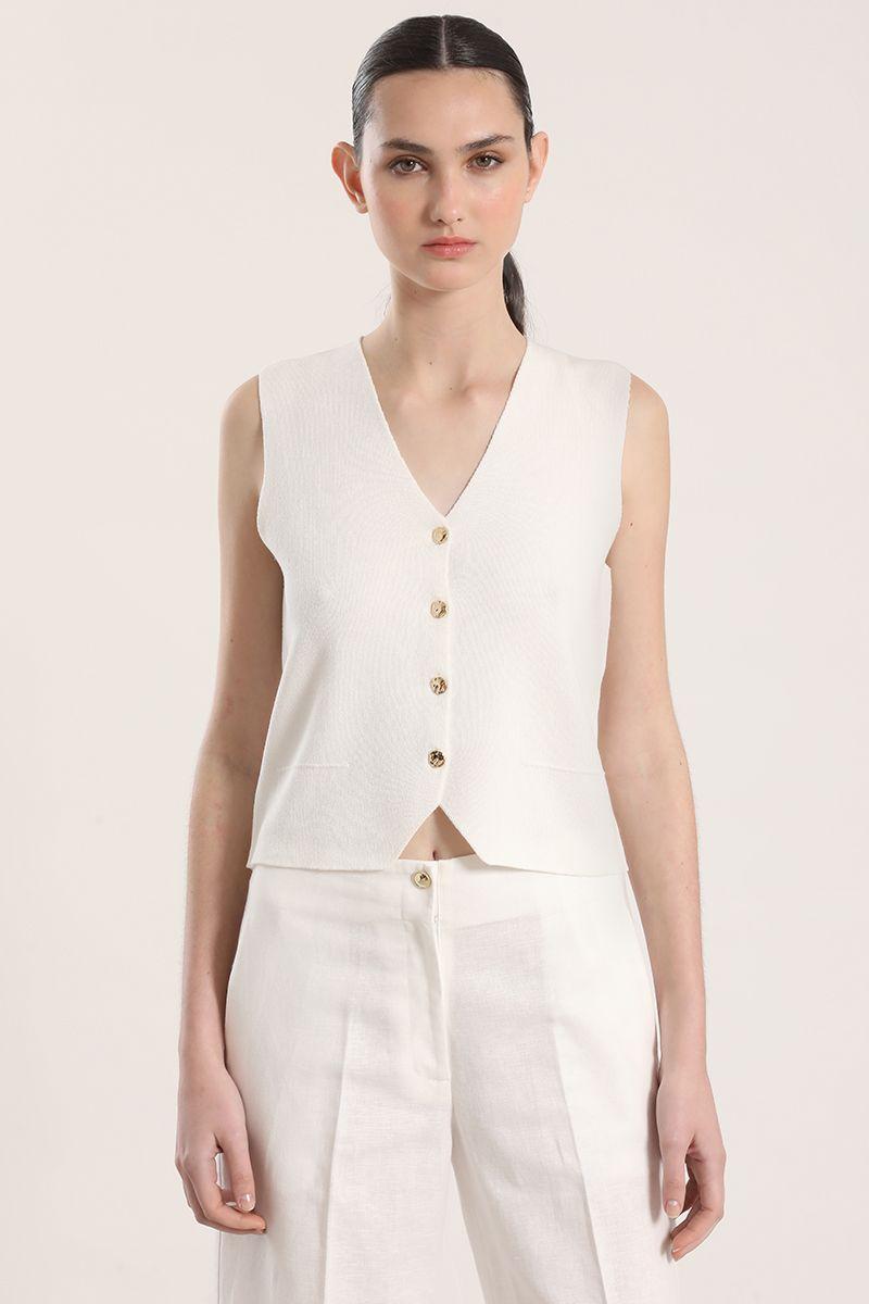 Cardigan liola mujer crudo-0