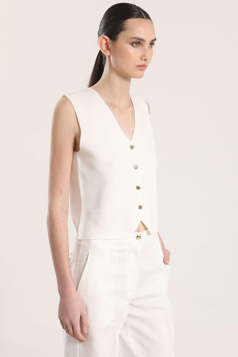 Cardigan liola mujer crudo-2