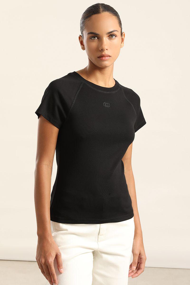 Polera Basica, Logo Liola, Negro Liola-4