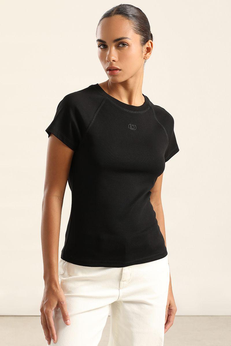 Polera Basica, Logo Liola, Negro Liola-6