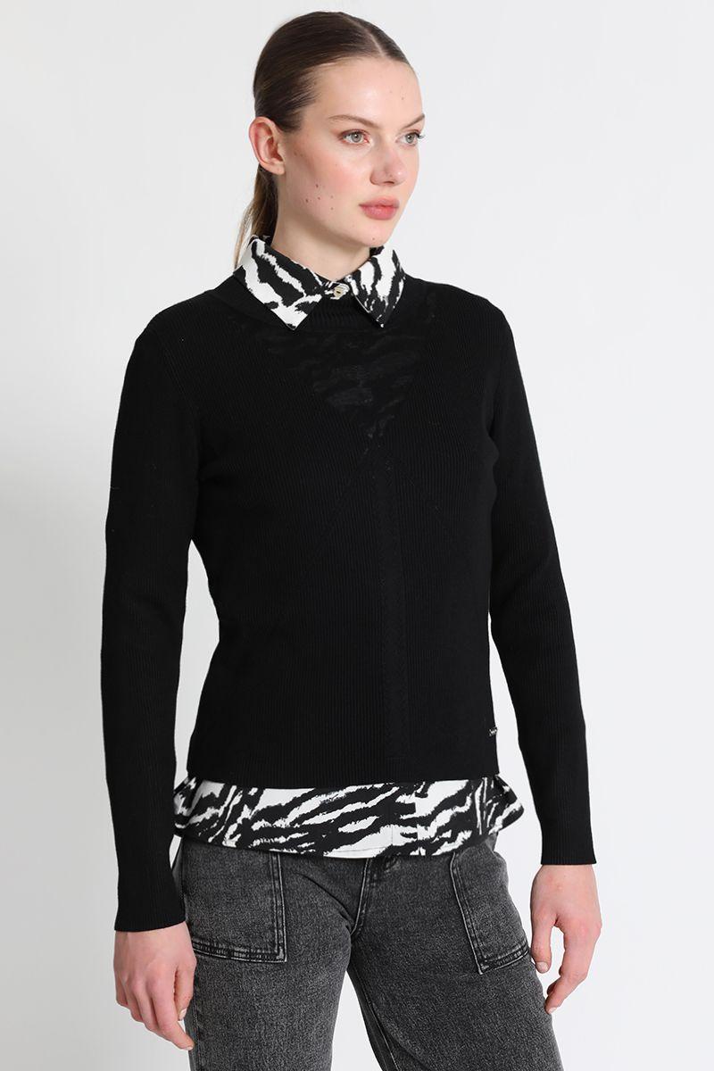 Jersey Mujer Tejido Negro Liola-0