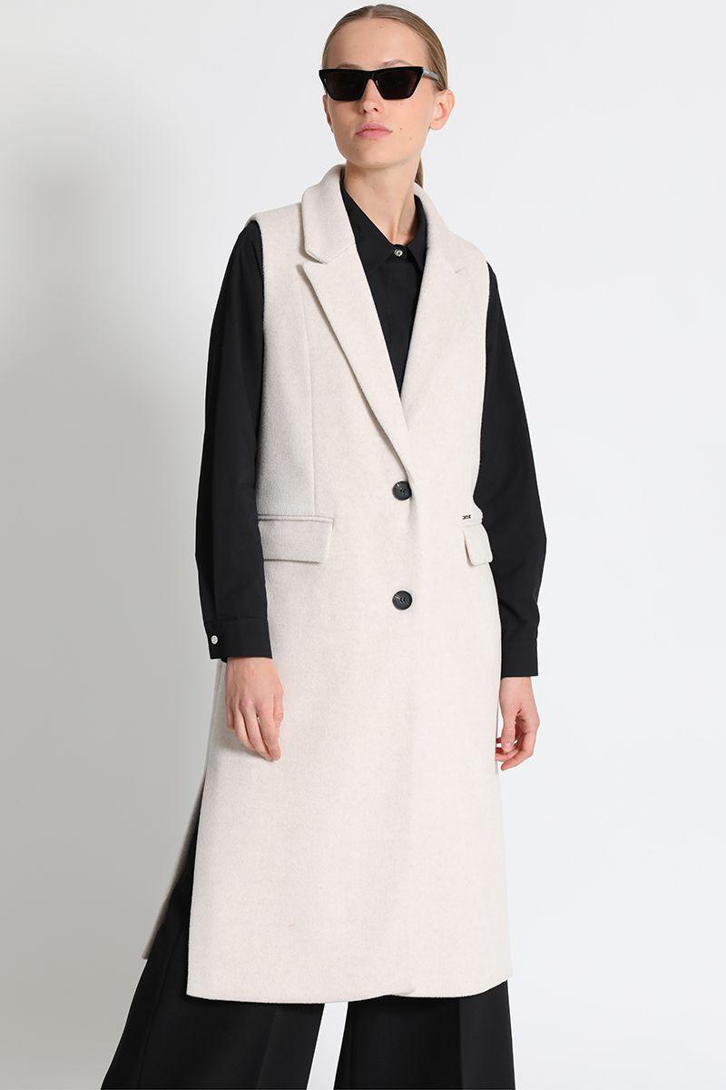 Abrigo Largo  Muflón Beige Liola-0