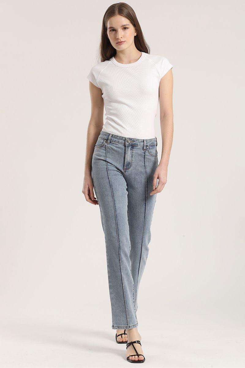 Jeans slim denim Liola mujer azul-0