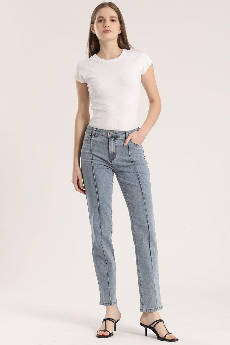 Jeans slim denim Liola mujer azul-1