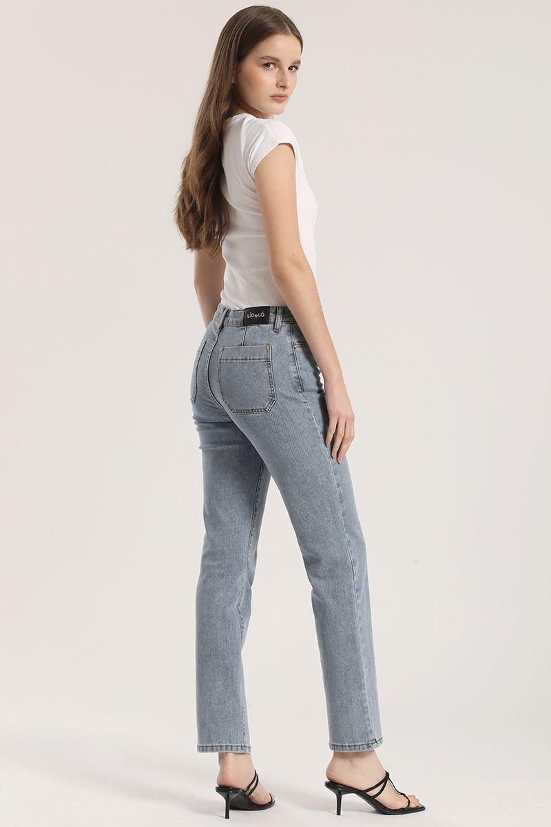 Jeans slim denim Liola mujer azul-4