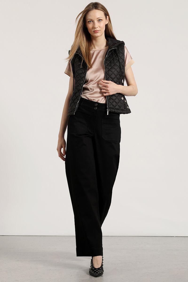 Jeans palazzo Liola mujer negro-3