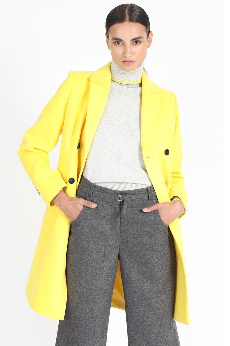 Abrigo Cruzado, Muflon Amarillo Liola-4