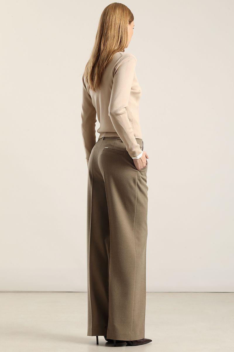 Pantalon Sastre Fantasia Melange, Beige Liola-6