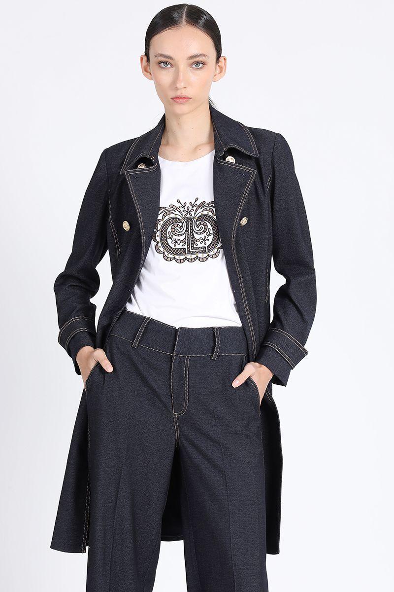 Trench Denim Fantasia, Indigo Liola-0