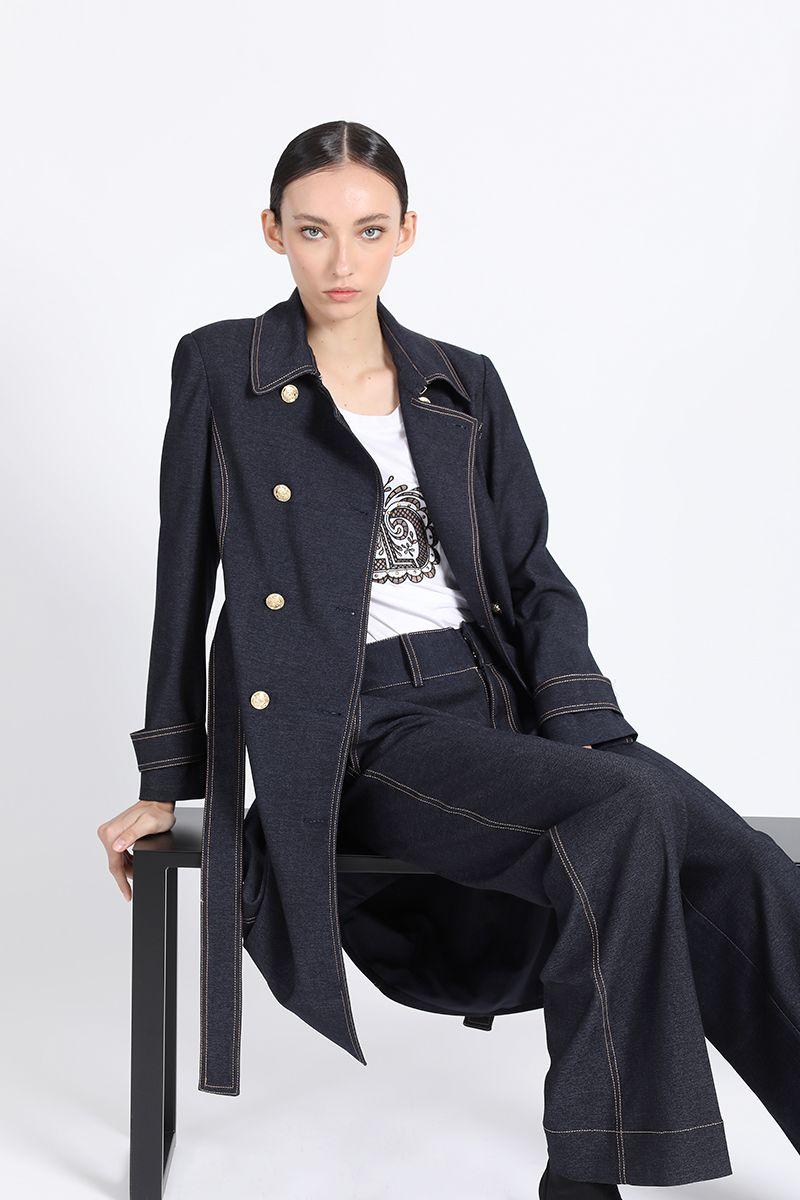 Trench Denim Fantasia, Indigo Liola-2