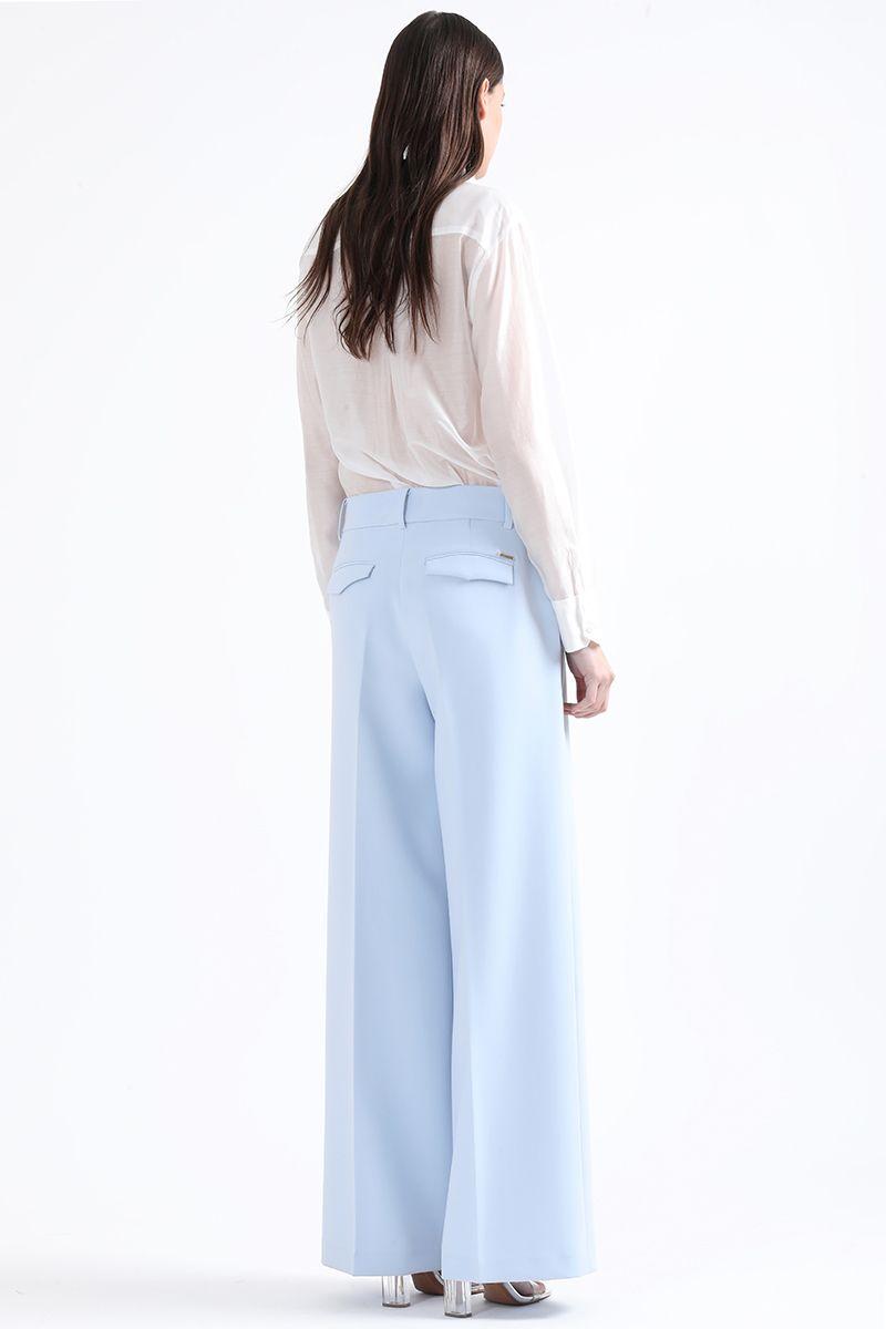 Pantalon Recto Tiro Alto, Celeste Liola-4