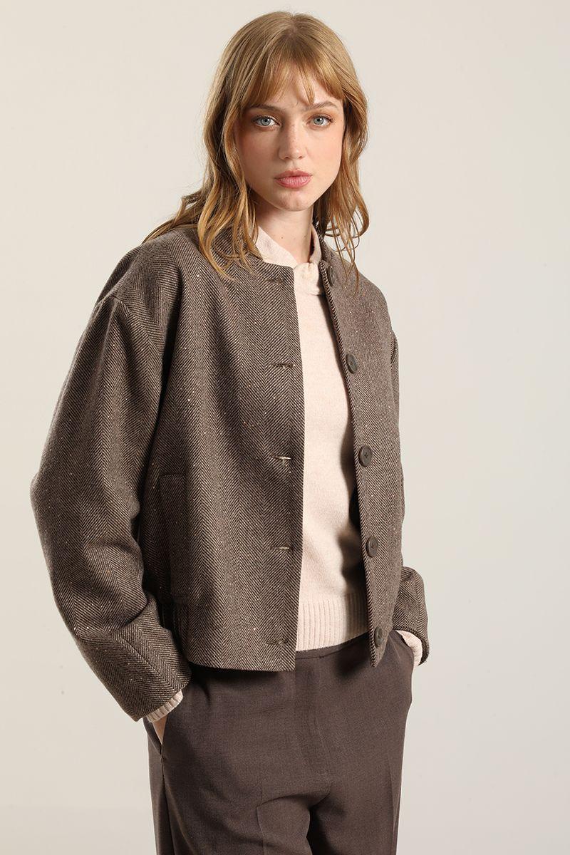 Chaqueta Bomber Micro Lentejuelas, Cafe Liola-0