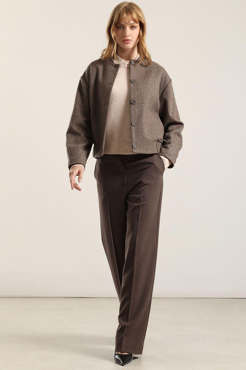 Chaqueta Bomber Micro Lentejuelas, Cafe Liola-1