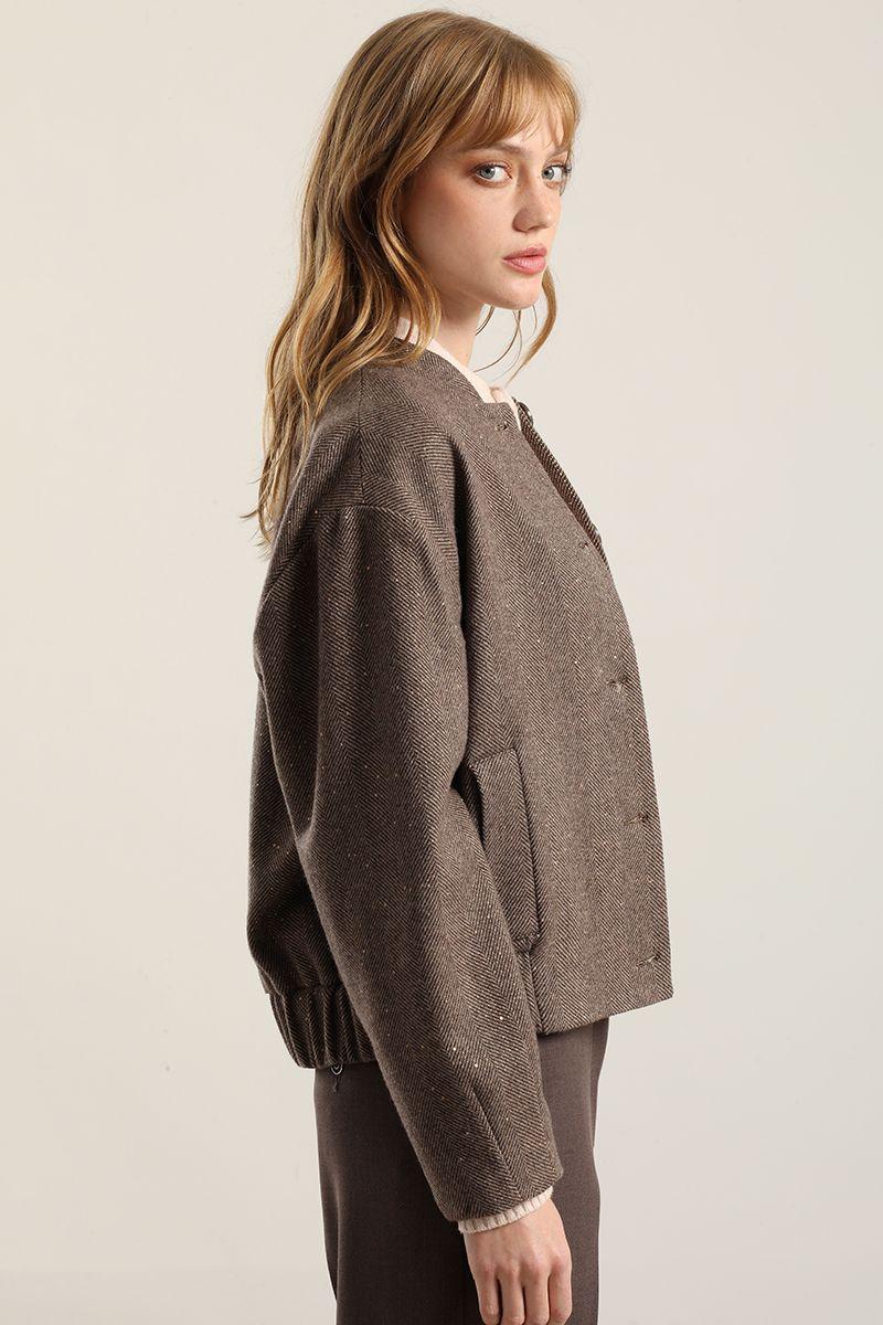 Chaqueta Bomber Micro Lentejuelas, Cafe Liola-3