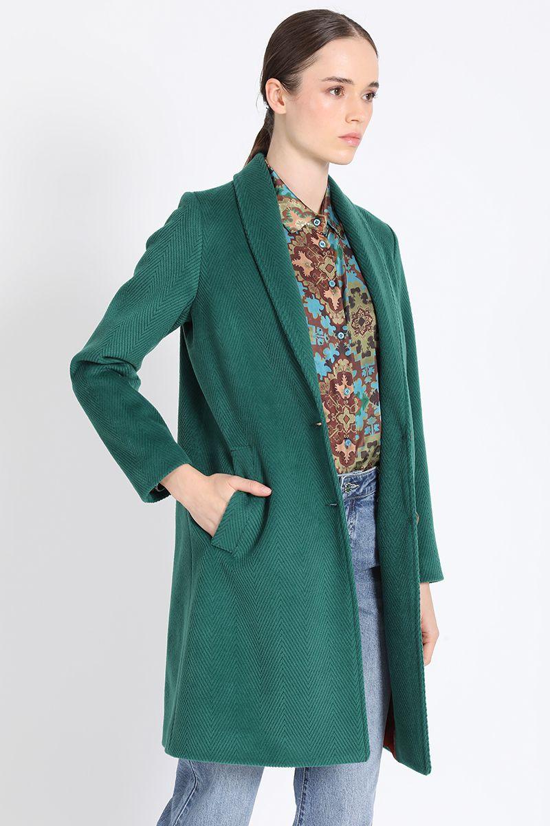 Tapado Con Solapa Verde Liola-2