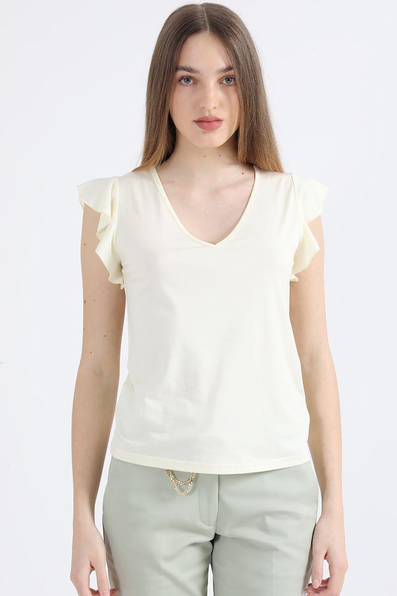 Polera Volantes, Amarillo Liola-0