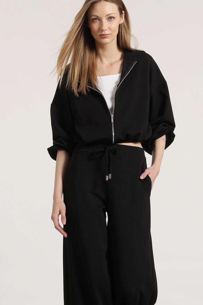 Pantalón recto liola mujer negro-2