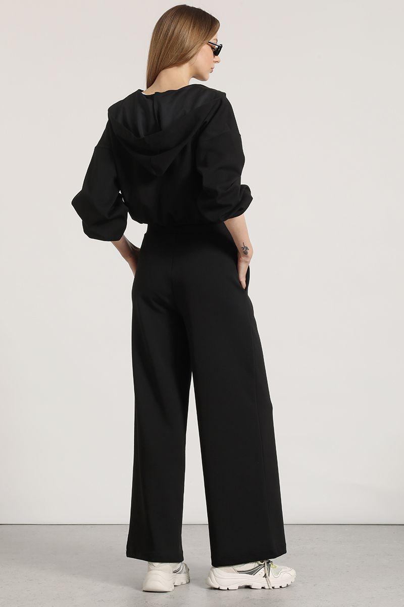 Pantalón recto liola mujer negro-5