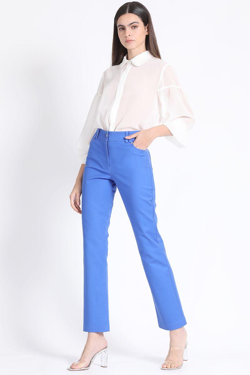 Pantalon Recto Gabardina Falla Oceano Liola-2