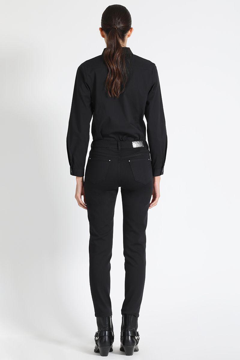 Jeans Skinny Básico Negro Liola-3